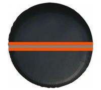 UOSIA Cubre Neumáticos con Banda Reflectante Universal Travel Spare Wheel Covers Fit 14-17 Inch Tire Diameter Waterproof Wheel Cover for Truck, Trailer, Camper