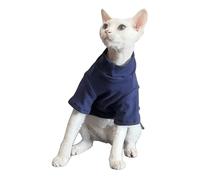 UOSIA Esfinge Gatos Sin Pelo Camisa Suéter Gatito Camisetas Gato Camiseta Interior Cálida Mascota Sólida Otoño Invierno Pijamas Mono para Esfinge, Gato De Devon