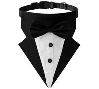 UOSIA Esmoquin Formal para Perro con Pajarita, Suave y Ajustable, para Boda, Collar de Bandana para Perro, Traje de Compromiso, Regalos de cumpleaños para Perros pequeños, medianos y Grandes