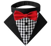 UOSIA Esmoquin para Perro, Bandana Formal para Boda, Collar para Perro con Pajarita, Ajustable, para Fiesta de Mascotas, Esmoquin, Traje de Boda para Perro, Traje de San Valentín, Cosplay