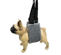 UOSIA Mochila Blanda para Perros pequeños Arnés Ajustable de Lana Gris para Levantar Perros por Las Patas traseras Arnés de Apoyo y rehabilitación para Patas traseras débiles