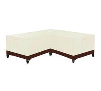 UOSIA Patio en forma de L Sofá Seccional Cubiertas Impermeable 420D Heavy Duty Oxford Tela al aire libre esquina Sofá Cubierta con salida de aire