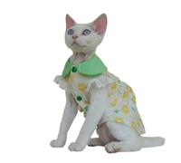 UOSIA Ropa De Gato Sfinx De Verano Ropa De Gato Sin Pelo Ropa De Gato Chica Tirantes De Flores Chalecos De Gato Transpirables Sfinx, Cornualles Rex, Devon Rex, Ropa De Petersburgo
