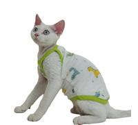 UOSIA Ropa de Gato Sphynx Chaleco elástico para Gatos Jersey Suave sin Pelo Gatos Pijama de Gato de Verano Disfraces de Gato para Sphynx Cornish Rex, Devon Rex