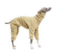 UOSIA Ropa De Mono De Galgo Italiano, Forro Polar Suave Y Cálido De Cuatro Patas con Cuello Alto Whippet, Pijamas Térmicos De Cuerpo Completo para Mascotas, Abrigos, Ropa para