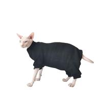 UOSIA Sphynx Gato sin Pelo Pijamas Transpirables de Cuatro Patas Camisetas elásticas de algodón para Gatos Ropa de Primavera para Mascotas para Gato sin Pelo Traje de recuperación de cirugía