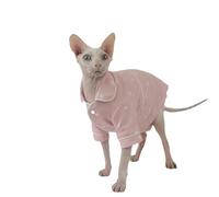 UOSIA Sphynx Hairless Cats Ropa Camiseta Lindo Patrón Gatito Ropa Camisa Verano Algodón Pijama de Gato para Sphynx Cornish Rex, Devon Rex