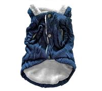 UOSIA Sudadera con Capucha de Punto para Gatos Sphynx. Chaqueta de Felpa Gruesa y cálida con Capucha Botón Rojo Ropa cómoda para Gatos sin Pelo