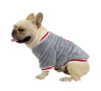 UOSIA Suéter Suave y Peludo para Bulldogs. Suéter de Lana cálido y Moderno para Perros con puños elásticos. Ropa para Mascotas de Dos Patas para caniches y Bulldogs franceses