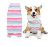 UOSIA Traje de recuperación para Perros después de la cirugía, sustituto del Collar electrónico y el Cono para heridas Abdominales, previene lamer el Mono para Perros machos y Hembras