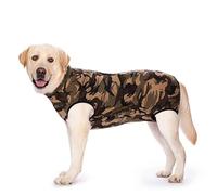 UOSIA Traje de recuperación para Perros Grandes y medianos después de la cirugía, Mono Suave y Transpirable antilamer, Pijamas de algodón para Perros, Pijamas para Mascotas
