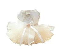 UOSIA Vestido De Cachorro De Moda Exquisito Hemming Bordado Princesa Vestida De Novia De Novia para Perros Gatos Suministros