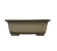 uotmui Maceta Maceta Rectangular de Arcilla Morada de 51 cm, Hecha a Mano, for bonsái, Antigua y Transpirable. Macetas para Plantas De Interior
