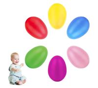 Uova Musicali 24 Pezzi 6 Colori Uova Shaker, Shaker per Uova in Plastica, Egg Maracas, Uova di Pasqua per Bambini, Uovo Musicale a Percussione per Educazione Musicale,Attività Genitore Figlio