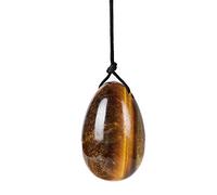 Uovo di giada forato naturale occhio di tigre Yoni Egg 30x20MM cristallo e pietra minerale curativa per donne Esercizio di Kegel Crystal Reiki-30X20_MM