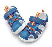 UOVO Sandalias Deportivas para Niños Zapatos de Verano con Superficie Transpirable Suela Antideslizante Cierre de Gancho y Bucle Puntera Protectora Celeste Tallas 32