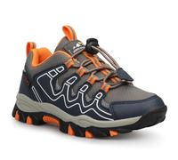 UOVO Zapatillas deportivas para niños, resistentes al agua, para caminar, deportes al aire libre, para senderismo, senderismo, correr, talla 11.5 de Reino Unido a 5.5 UK, Azul, gris, naranja, 30 EU