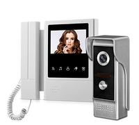 uoweky Hand Held 4.3 ''Monitor de Pantalla Videoportero Sistema de Teléfono de la Puerta Timbre de la Puerta Cámara Impermeable Desbloqueo Monitor Intercom - Sólo movimiento