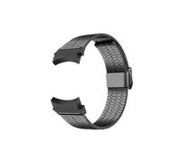 uoXHFdh Correa metálica curva sin espacios for Watch 6 Classic de 47 mm, 43, 6/5/4 40 y 44, 5 Pro 45(Black)