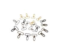 uoXHFdh Gancho de metal, cierre langosta, collar, hebilla cinturón coche, llavero, accesorios for bolsos(Silver,25mm)