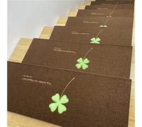 uoXHFdh Juego de 15 Tiras Antideslizantes Autoadhesivas for escalones, Lavables, for Interiores y Exteriores(Brown)