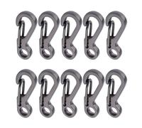 uoXHFdh Mini llavero de acero inoxidable con clip resorte y gancho mosquetón(Gun color)