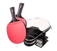 uoXHFdh Raqueta de Tenis Mesa Carbono Alto Rendimiento, aprobada por la ITTF (Paquete 1, Mango Corto)(1 Pack,Long Handle)