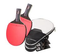 uoXHFdh Raqueta de Tenis Mesa Carbono Alto Rendimiento, aprobada por la ITTF (Paquete 1, Mango Corto)(2 Pack,Short Handle)
