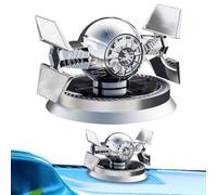 Uozonit Aromaterapia con energía solar para coche, ambientador de aire estilo mecha, rotación de difusión de fragancia de 360 grados, fragancia de coche, refresca tu coche, hogar, sala de estar