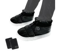 Uozonit Calzado térmico recargable, unisex, recargable, con aislamiento eléctrico, calor térmico para pies, calentador de pies eléctrico, calentador de pies para hombres, cómodo