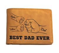 Uozonit - Cartera de piel sintética para hombre, cartera de bolsillo para monedas, para hombre | Cartera para hombre con múltiples ranuras - Bolso de piel sintética para abuelo, estilo corto y