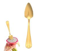 Uozonit Cuchara de kiwi - Utensilio serrado para recoger | Cucharas de cereales de cocina - para postre de frutas, ensalada, desayuno, aperitivos, servir