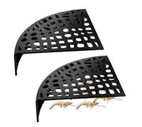 Uozonit Cueva de camarones, 2 Piezas de Cueva de cría de Peces, de camarones para Tanque, hábitat de Tanque con Agujeros de Varios tamaños para Tiendas de estanques, Tiendas de Guardianes