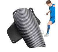 Uozonit Espinilleras de fútbol, espinilleras juveniles de fibra de carbono, equipo de protección profesional para pantorrillas, protección de cojín de fútbol para juegos de fútbol, partidos