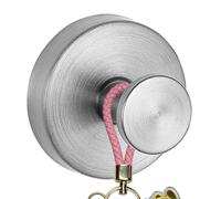 Uozonit Ganchos con ventosa para ducha, de acero inoxidable, redondo, impermeable, para abrigos, paraguas, sombrero, llavero, para pared de ventana de cristal