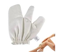 Uozonit Guantes de ducha - Guantes de baño de seda - Manopla antideslizante, removedor de piel muerta para cepillado húmedo y seco, baño, spa, masaje facial