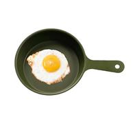 Uozonit Mini bandeja para huevos, taza medidora de acero inoxidable, taza de cocina de alta temperatura para comer, viajes, apartamento, uso para picnic, senderismo, camping, mochileros