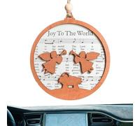 Uozonit Pequeño de madera para belén, juego de belén, conmemora el nacimiento de Jesús con escena vintage de madera 2023, bellamente tallado para chimenea