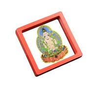 Uozonit Tarjetas de Buda de bendición Tai Sui 2026 - Coleccionables adhesivos portátiles de Buda de metal - Decoraciones de Año Nuevo Lunar | para mujeres, jóvenes, mamá, papá, esposa, marido, familia