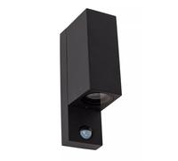Up Down Lámpara Pared Sensor Aluminio Negro IP65 H:23CM GU10 Fuera Wandleuchte