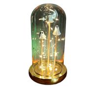 Up Ghosty in Glass Cloche Dome - Figura de Halloween, cubierta, B