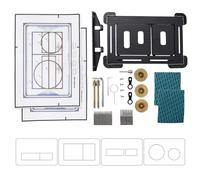 UP - Grifo de fregadero completo, placas de accionamiento ocultas para Geberit Sigma Series, con fijación magnética, instalación a ras de superficie, horizontal