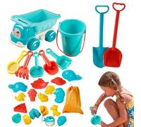 up juguete de tanque, juguetes para niños - 29 piezas para la construcción de , cubo portátil, palas, rastrillo, colador, moldes, bandejas de agua, bolsa de almacenamiento para niños