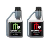 UP NUTRIENTS Pack Fertilizantes GROW UP & BLOOM UP 250 ML | Abono Plantas Crecimiento y Floración 100% Orgánicos | Bio Estimulación Cultivos | Plantas Frondosas y Frutos Ricos