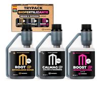 UP NUTRIENTS Trypack Fertilizante Root, Calmag & Boost 250 ml Expert | Abono Líquido 100% Orgánico Completo Enraizamiento, Fortalecimiento y Engorde Cogollos | Biofertilizante Indoor & Outdoor