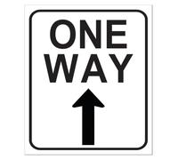 Up Right Direction Arrow Sign Black White Metal Plaque 12x8 Inch