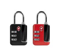 UP Security Cerraduras de equipaje aprobadas por la TSA, candado de combinación pequeño con indicador de alerta, artículos esenciales de viaje seguros para maletas, armarios, taquillas de gimnasio,