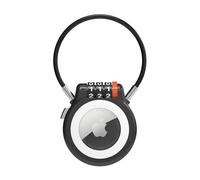UP Security Soporte para AirTag con cerradura de combinación, compatible con Apple AirTag, funda de metal antirrobo para rastreador GPS para equipaje, maleta, mochila, taquilla, caja fuerte de viaje