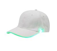 Up Sports Glow - Gorra de béisbol con luz LED, para fiesta, club, hip-hop, gorra de béisbol con pestañas, verde, Talla única