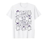 Up The Creek Without A Waddle Juego de Palabras Divertido de pingüino Camiseta